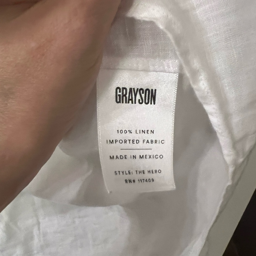 White Button-Up Shirt - Picture 3 of 4
